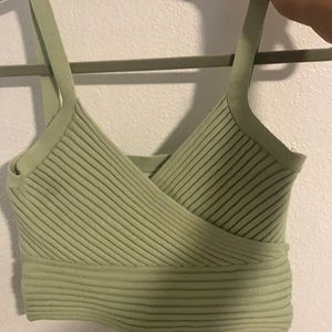 Princess Polly Green Arlene Top